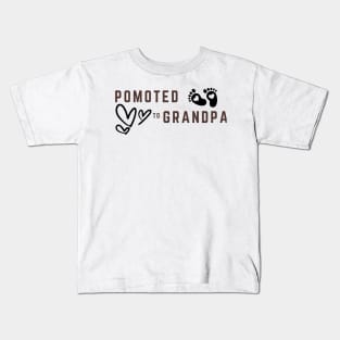 Promoted To Grandpa Kids T-Shirt